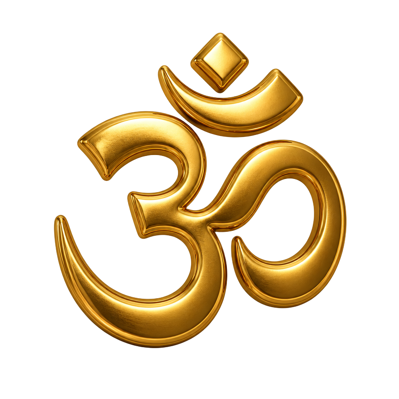Gold Om symbol